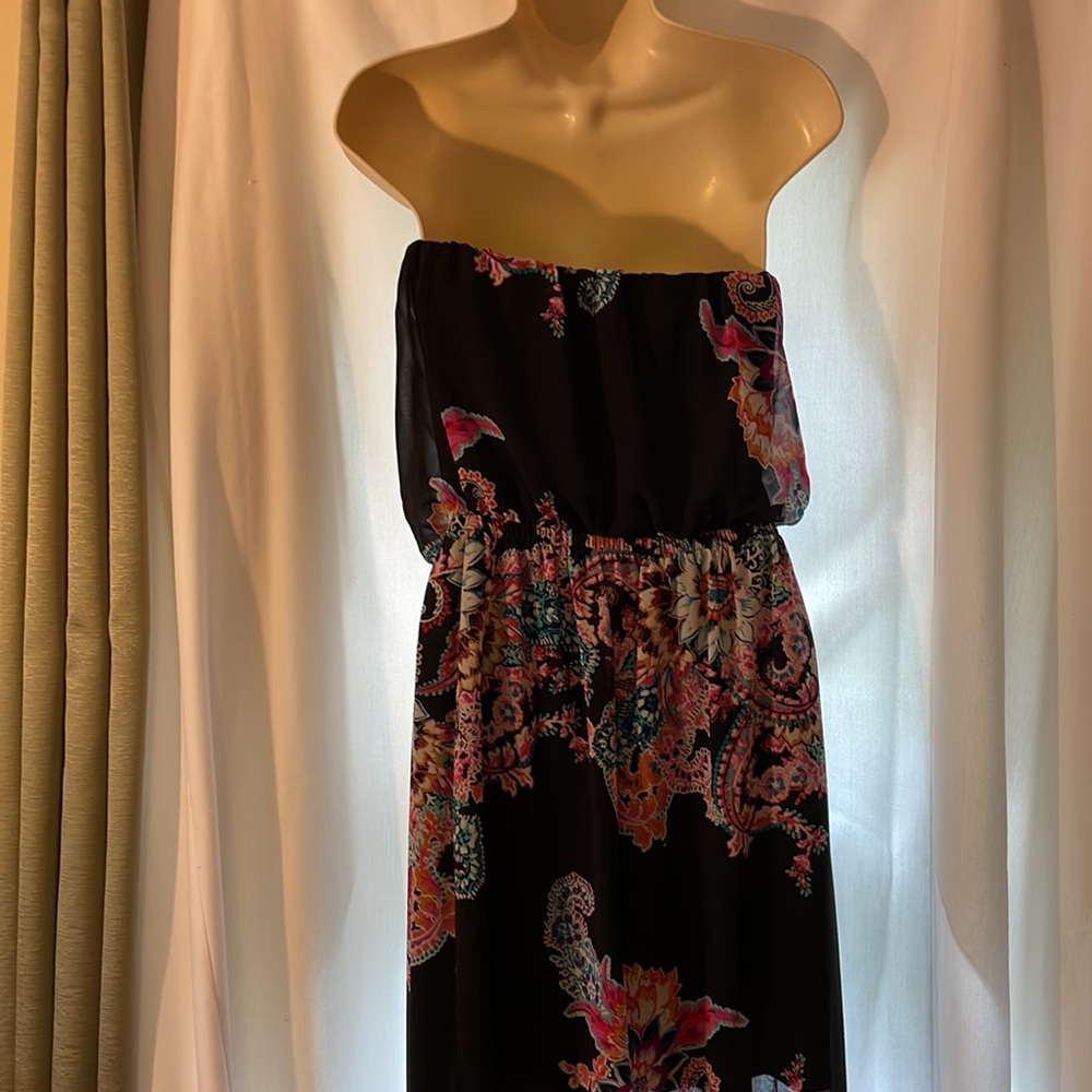 Express Black Maxi Dress with Light Lining, Size Medium - Picture 7 of 9